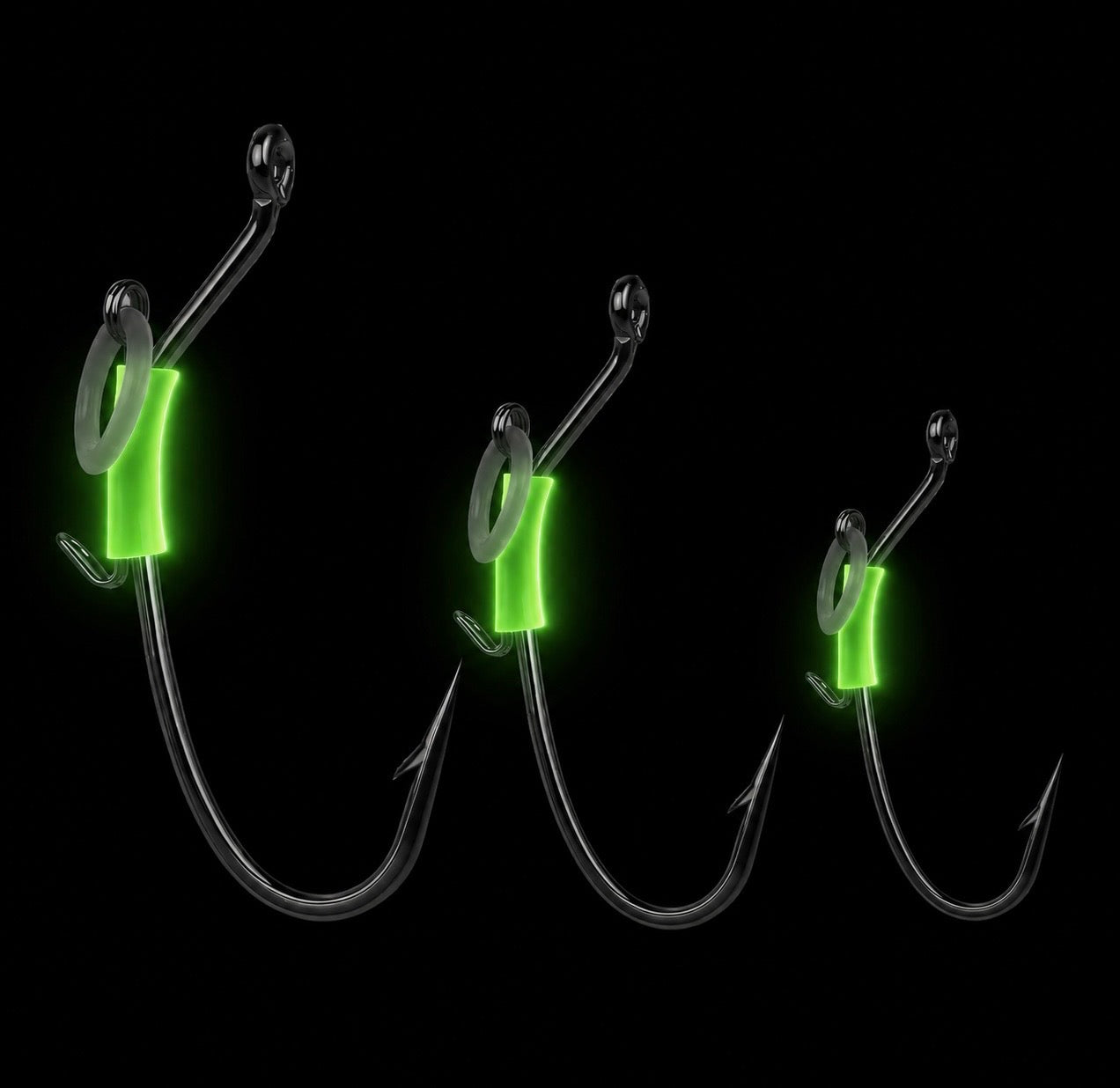 Nocti-Glow Shrimp Hooks